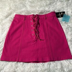 Small hot pink forever 21 mini skirt with tags